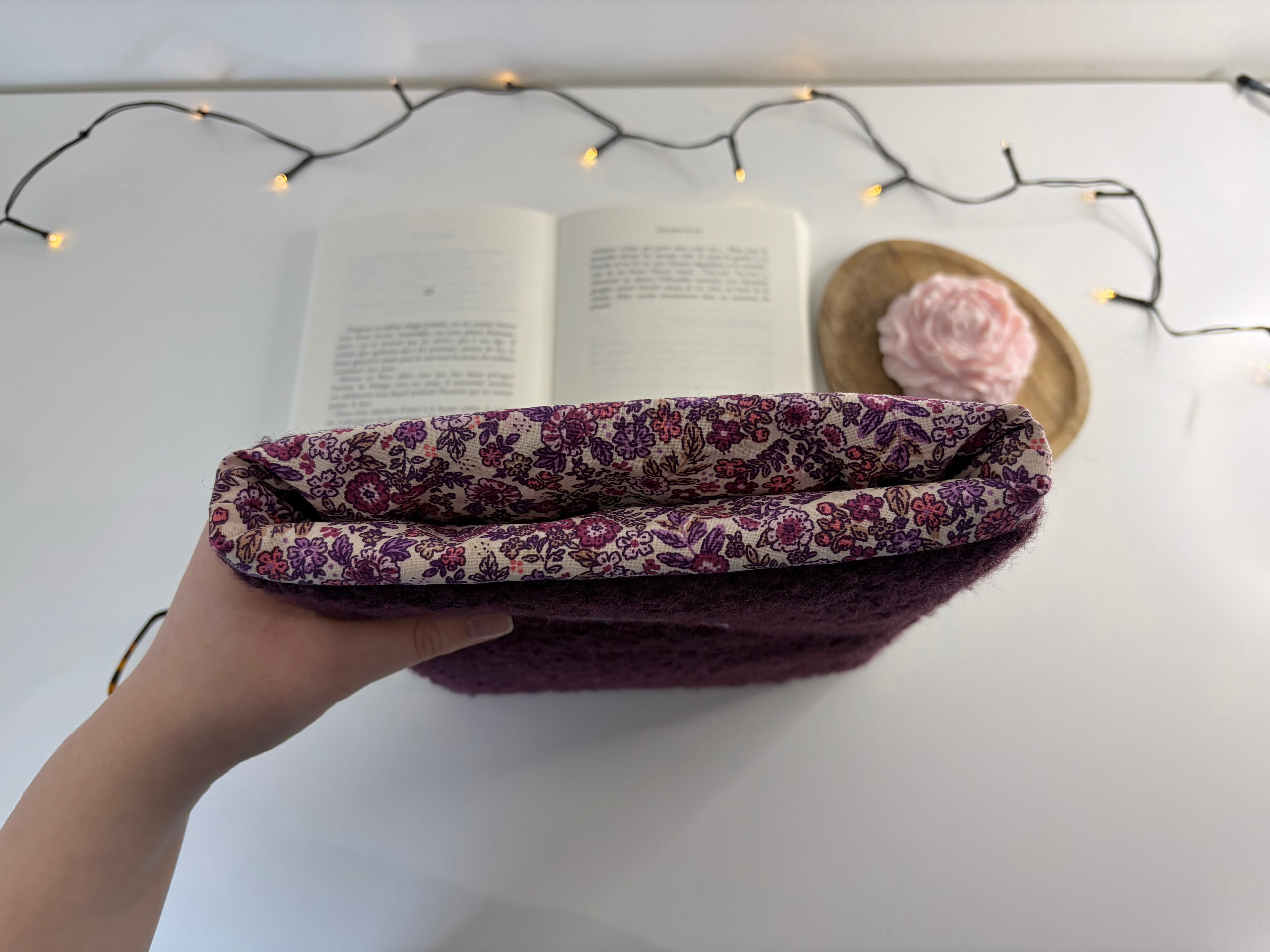 Protège-livre broché Bouclette Violette