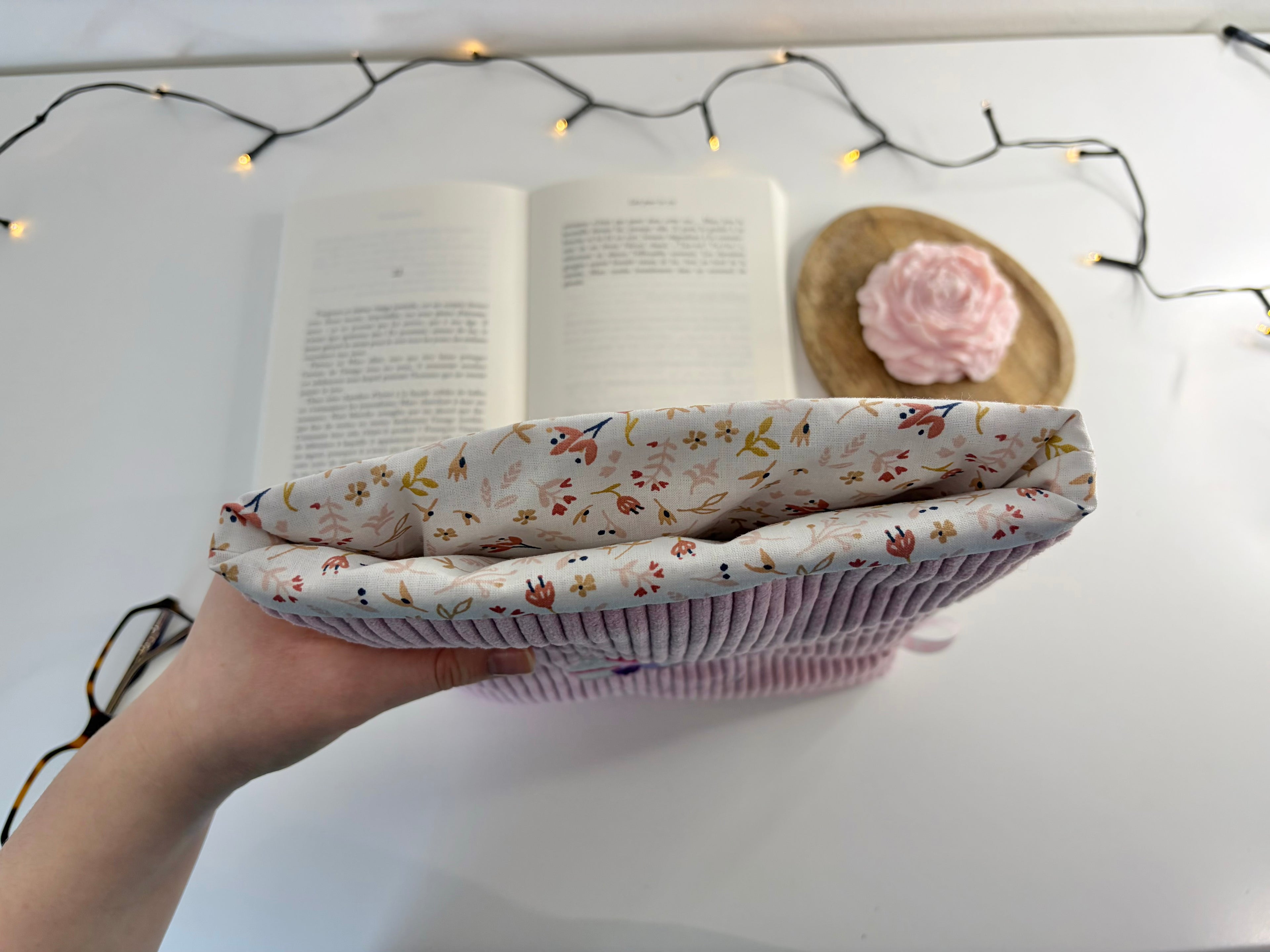 Protège-livre brodé Bonbon