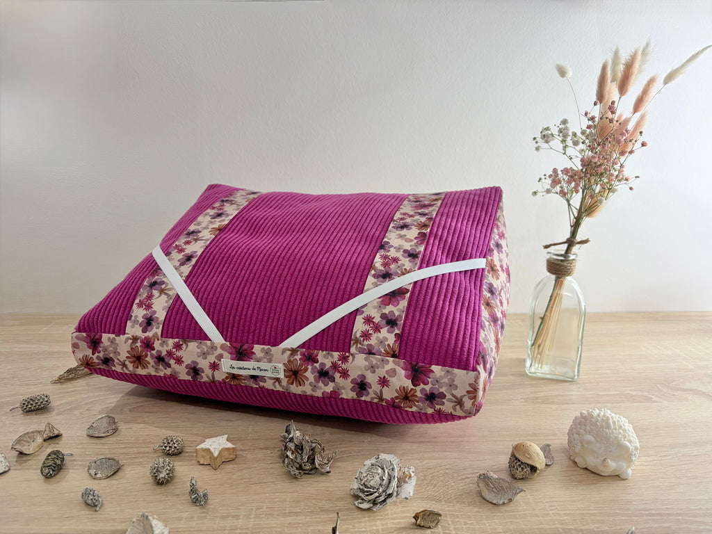 Coussin de lecture Hibiscus