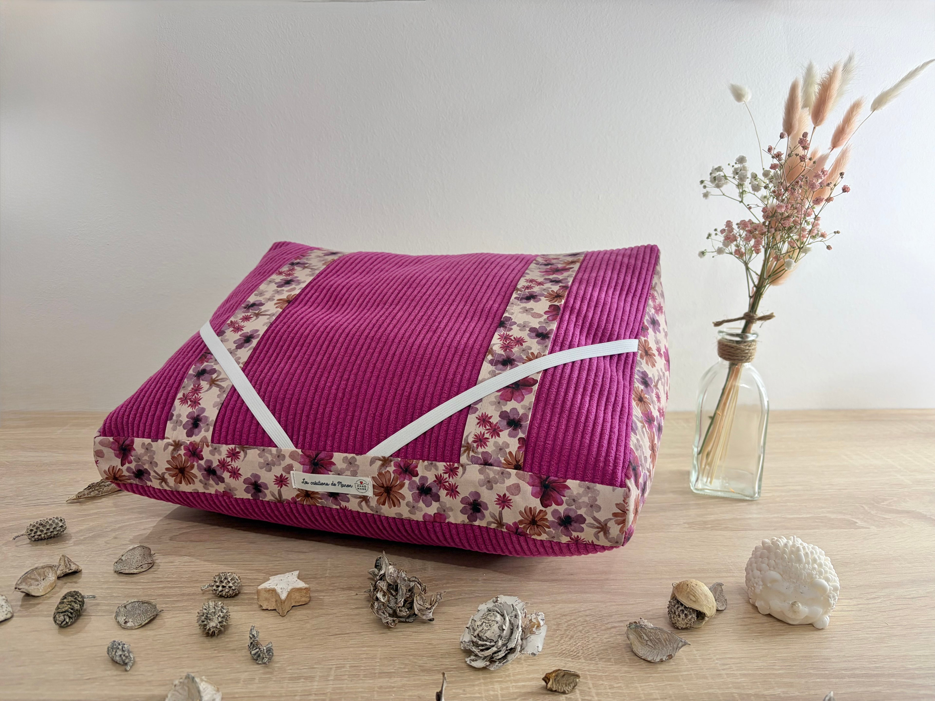 Coussin de lecture Hibiscus