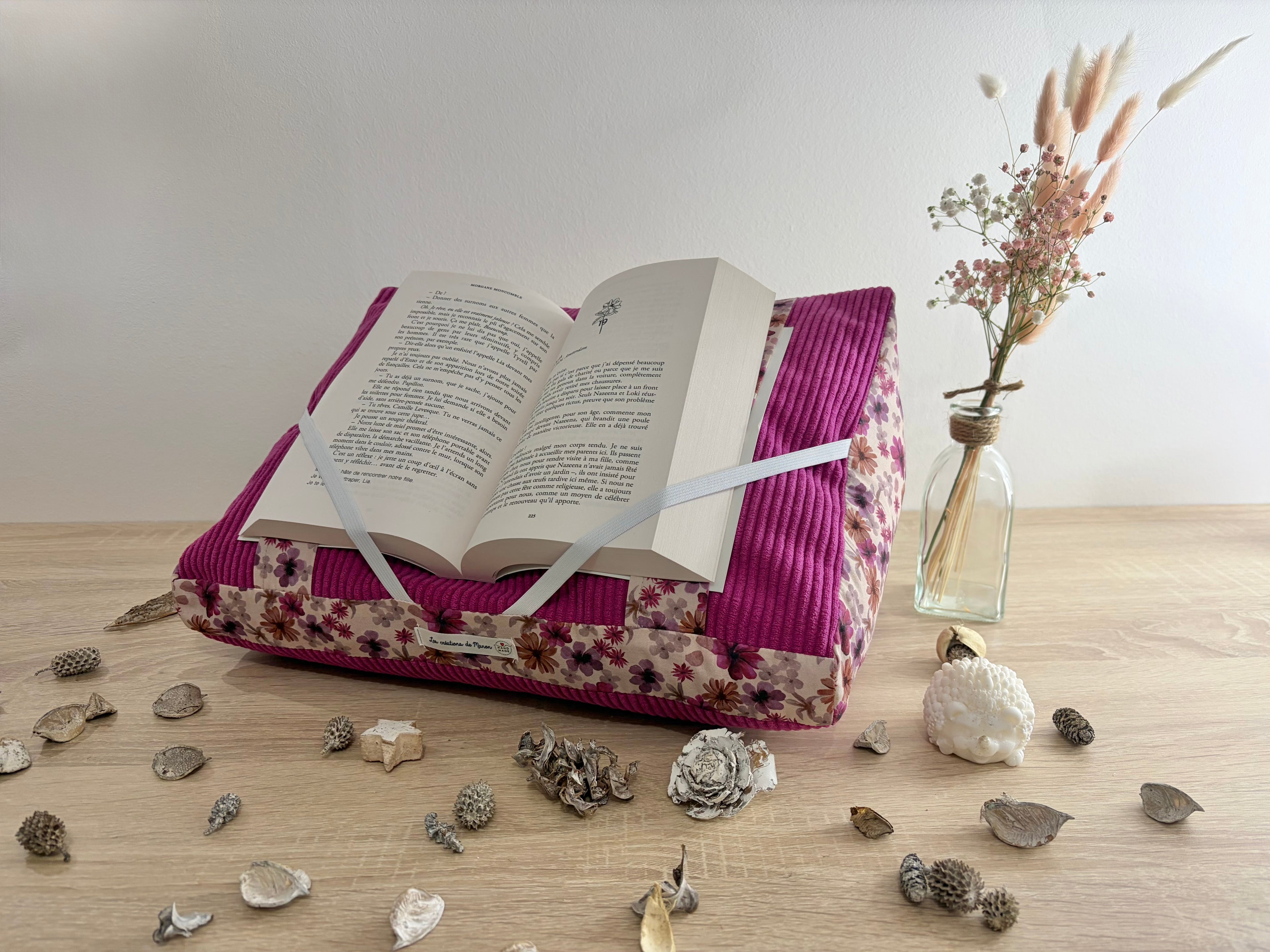 Coussin de lecture Hibiscus