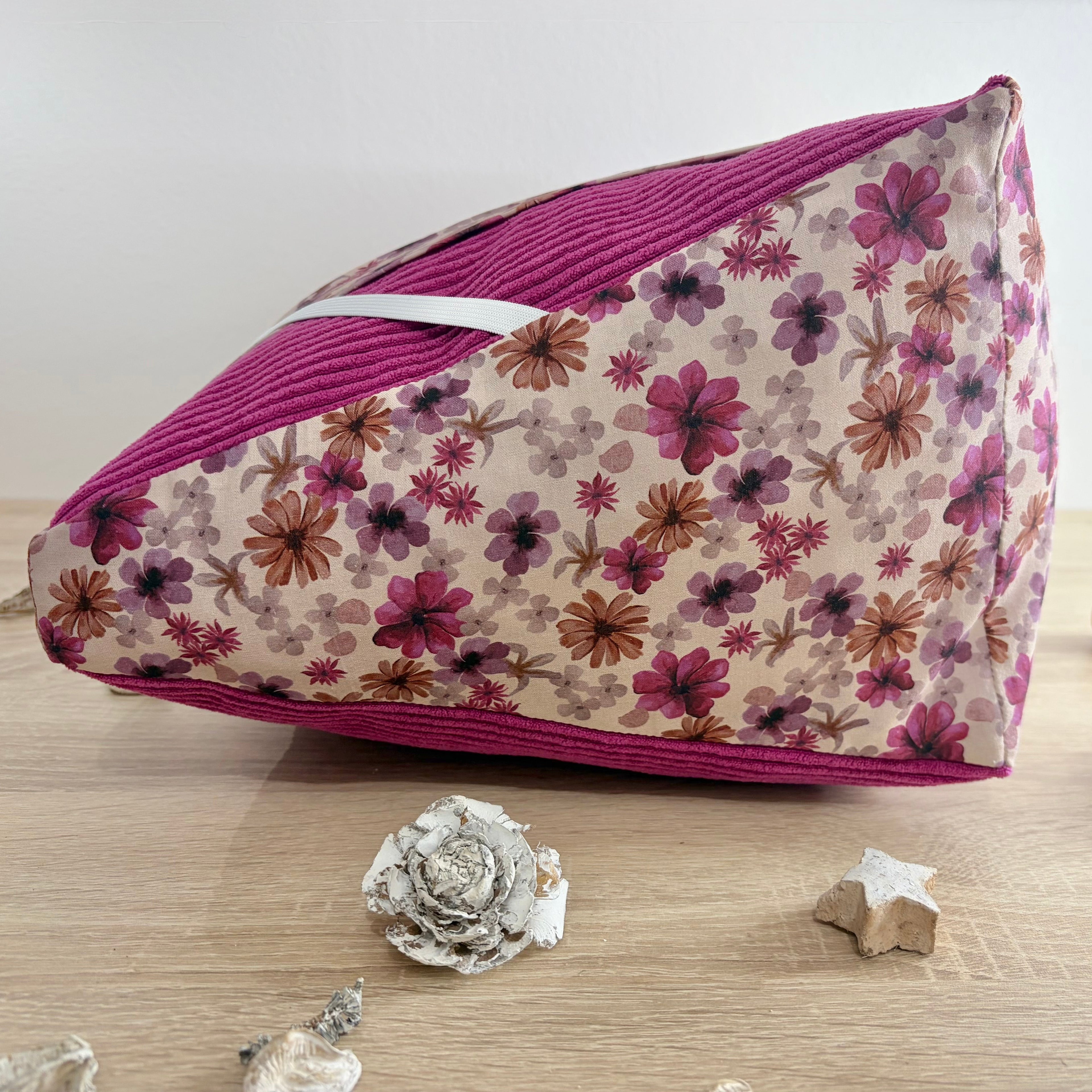 Coussin de lecture Hibiscus