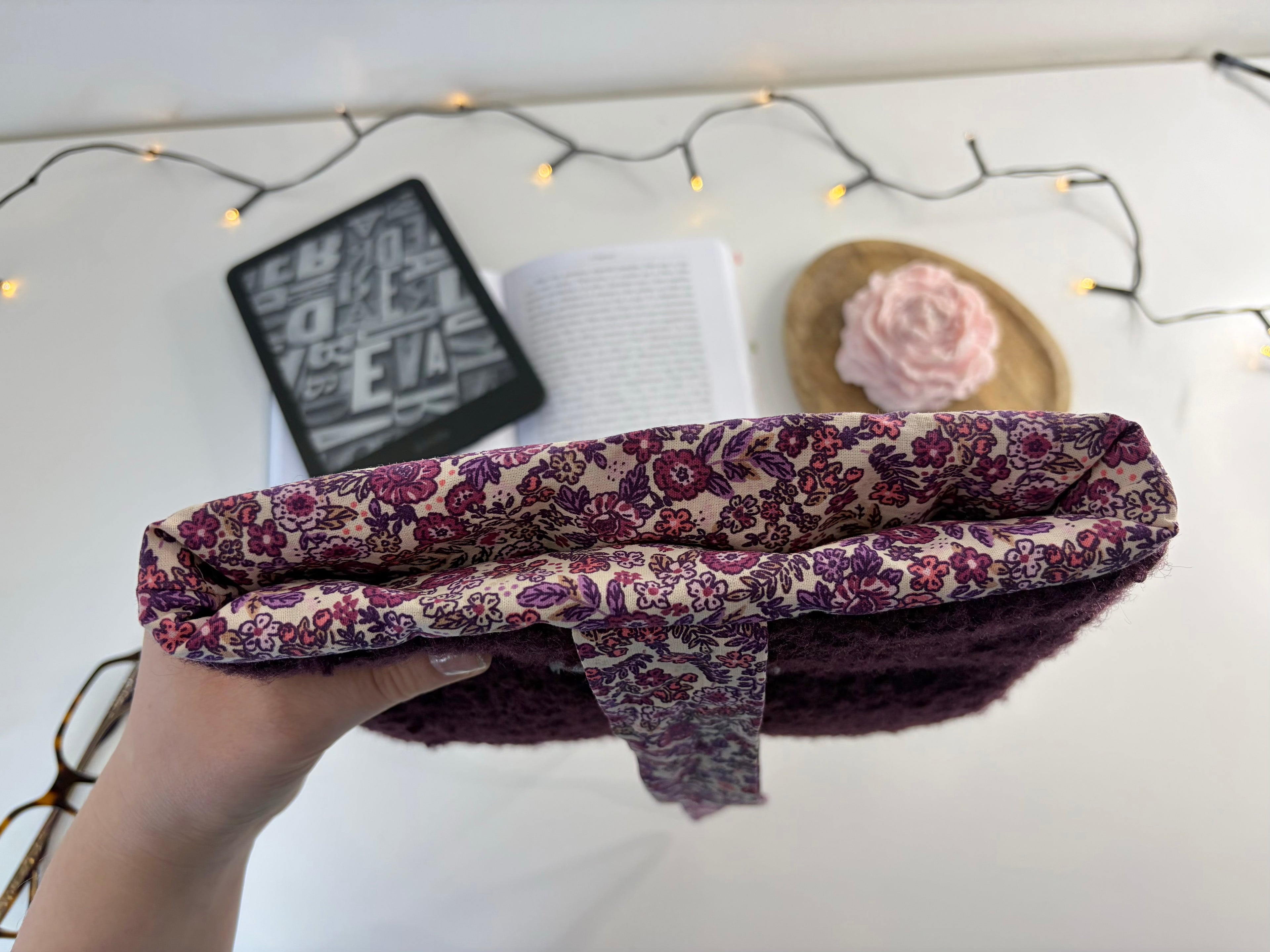 Pochette protège-liseuse Bouclette violette