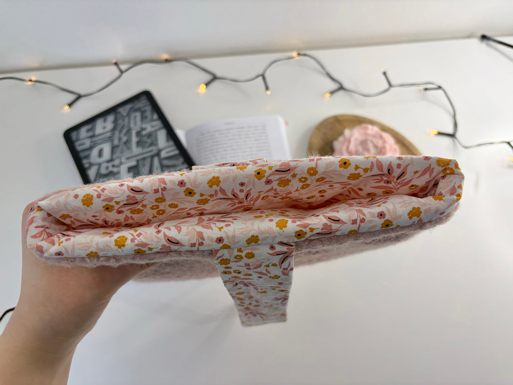 Pochette protège-liseuse Bouclette rose