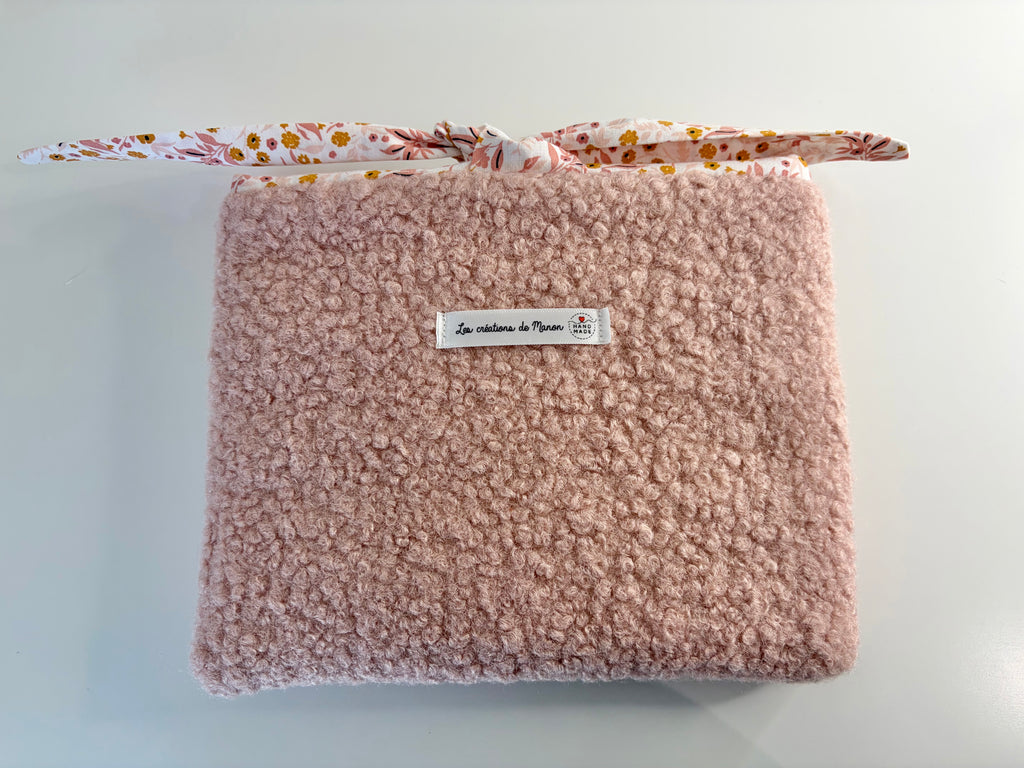 Pochette protège-liseuse Bouclette rose