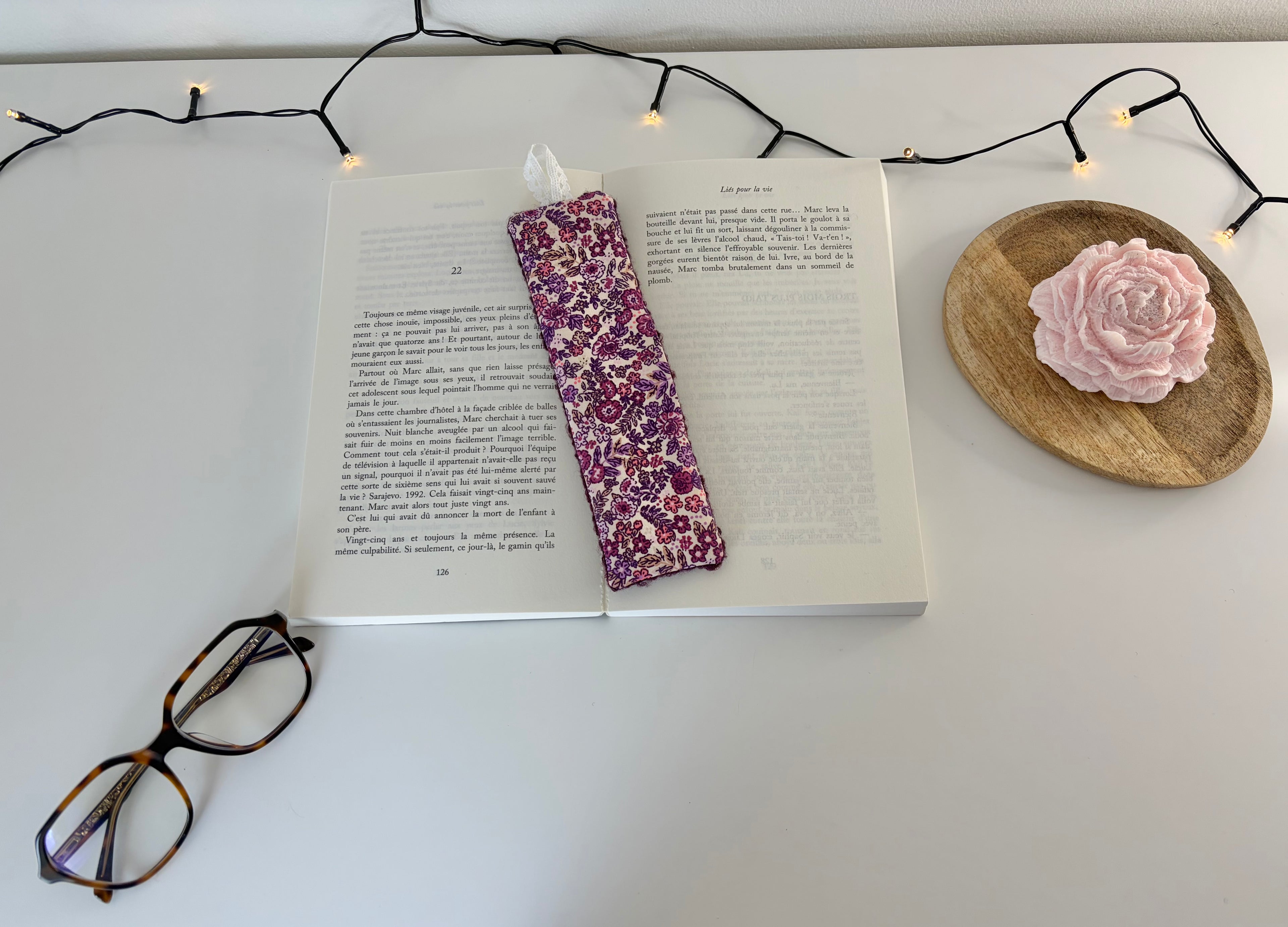 Marque-page Bouclette violette