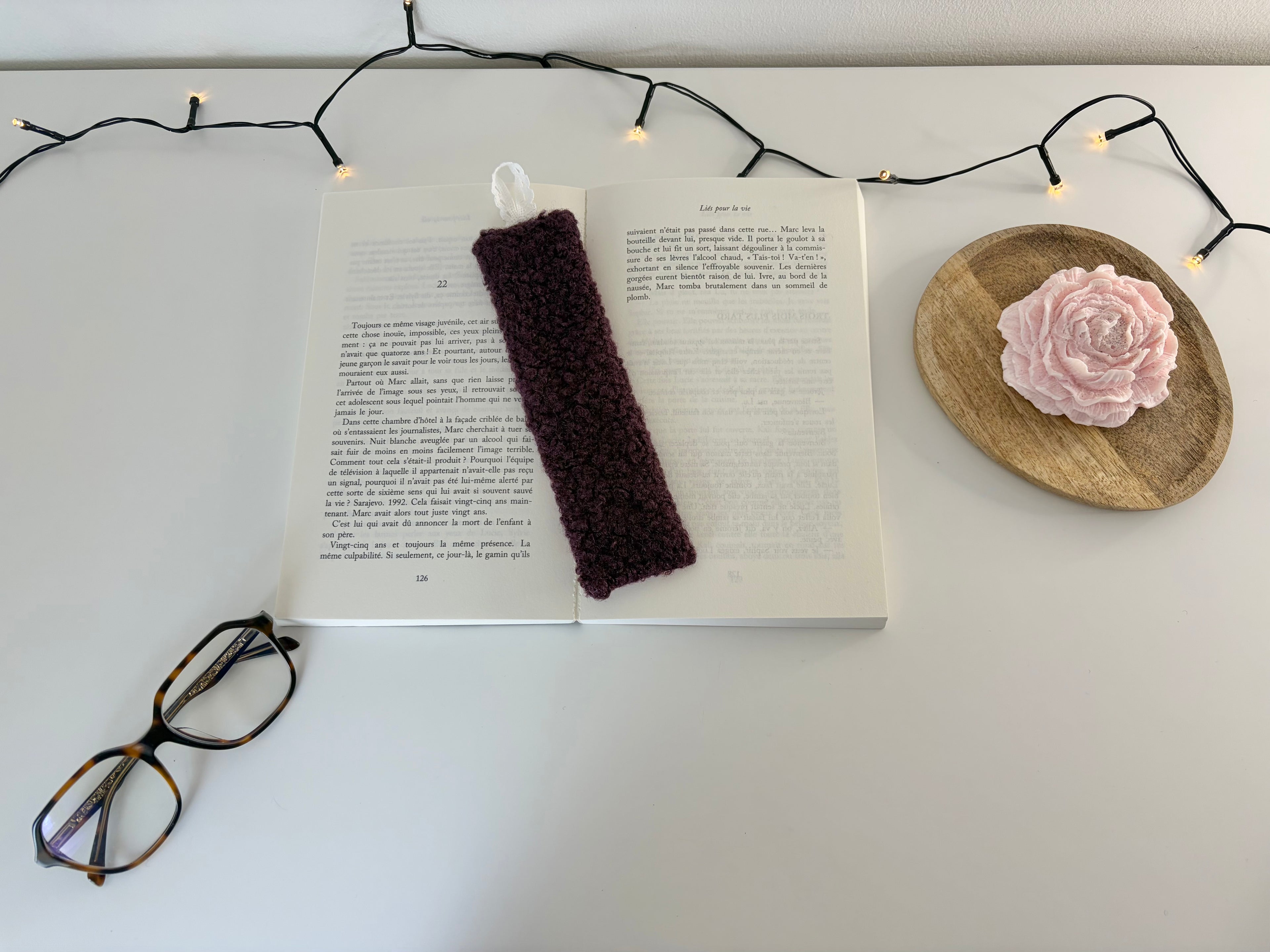 Marque-page Bouclette violette